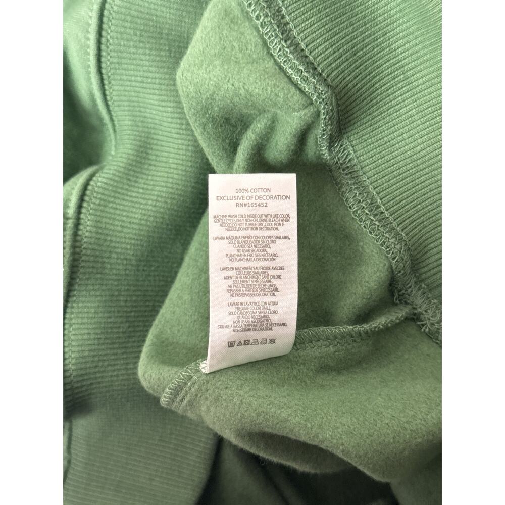 Boys Lie Charmer Hoodie XS / S Womens Green Oversized Pullover Sweatshirt - Picture 9 of 9